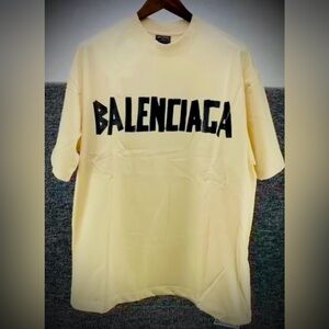 Balenciaga Beige Short Sleeve Tee